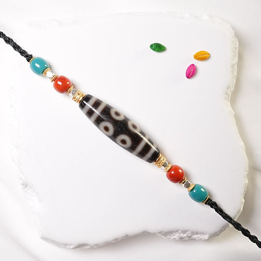 Eight-Eyed Fashionable DZI Bead Necklace