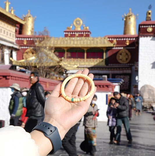 Tibetan Style Amber Fashion Bead Bracelet 080630